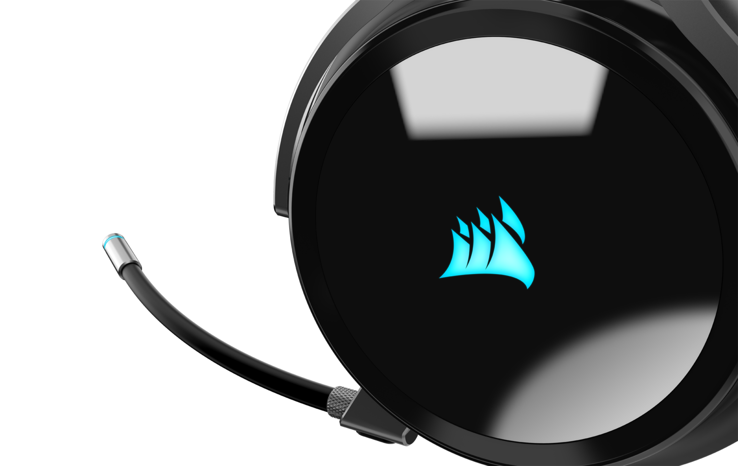 Corsair CASTI, Virtuoso RGB, wireless, cu fir, gaming, utilizare multimedia, mic pe, CA-9011185-EU - imagine 12