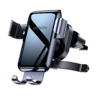 UGreen SUPORT AUTO pt. SmartPhone, "LP274" fixare grila ventilatie rotunda, negru, 30401