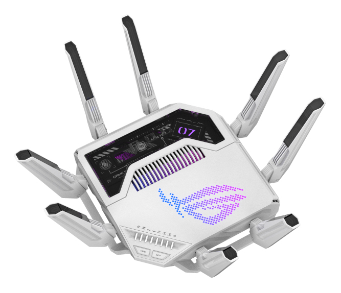 Asus ROG Rapture Tri-band WiFi 7 Router, GT-BE19000AI - imagine 5