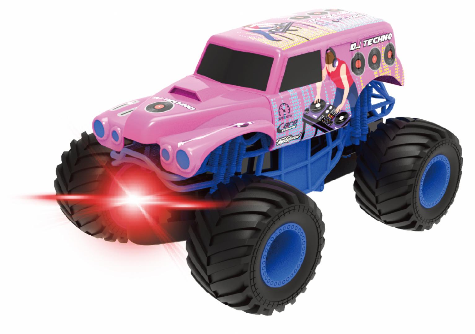 CEVODLE MASINUTA CU LUMINI, SUNETE SI FRICTIUNE, SCARA 1/24, 19CM, ROZ, CEV24521-3006ROZ