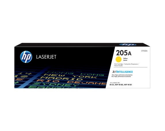 HP Toner Original Yellow, nr.205A pentru Color LaserJet Pro M180|M181, 0.9K, CF532A