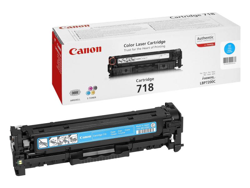 Canon Toner Original Cyan, CRG-718C pentru, CR2661B002AA
