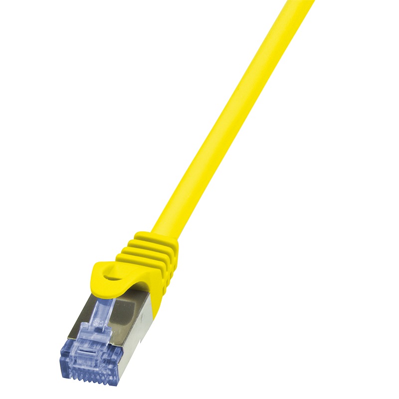 Logilink PATCH CORD S/FTP Cat6a, LSZH, cupru, 0.5 m, galben, AWG26, dublu ecranat, CQ3027S