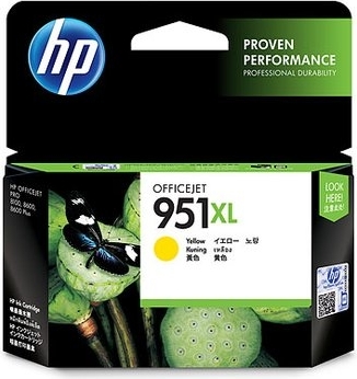 HP Cartus Cerneala Original Yellow, nr.951XL pentru OfficeJet Pro 251|276|8100|8600, CN048AE