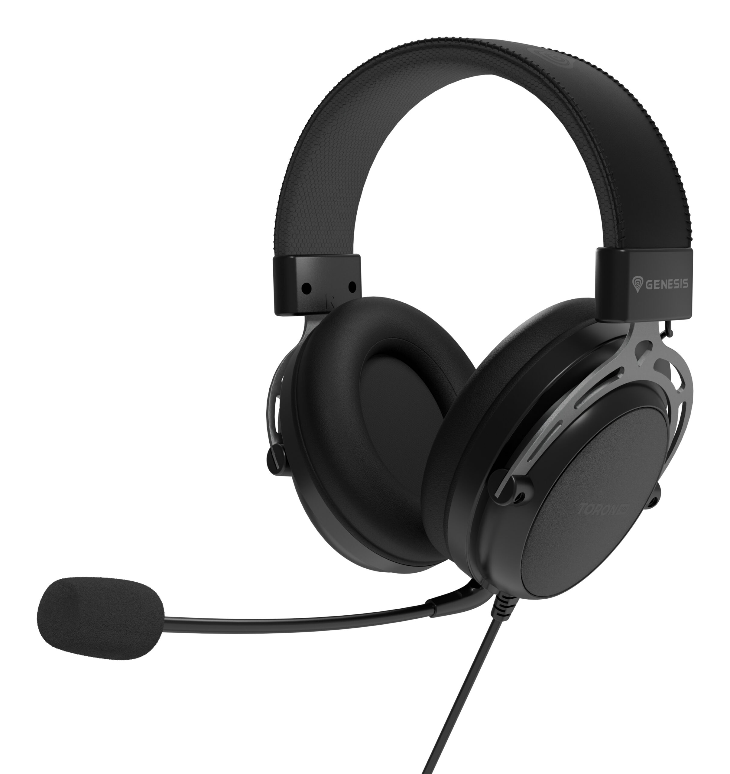 Genesis Casti cu fir Toron 301 negru, NSG-2160