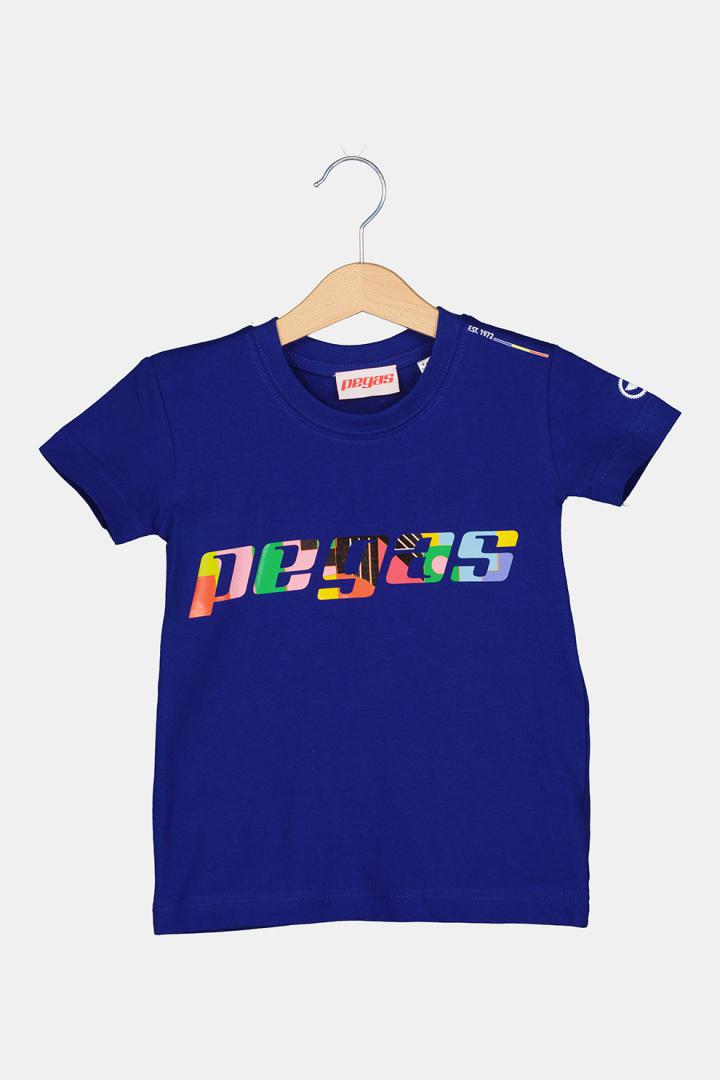 PEGAS TRICOU LOGO MULTICOLOR COPII ROYAL BLUE-10, PS2122-01-2-LMR-10
