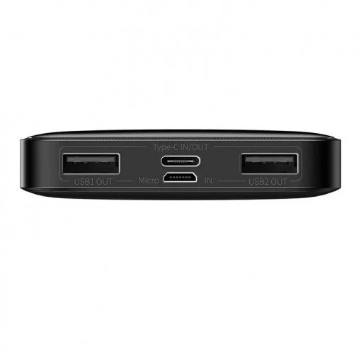 Baseus POWER BANK Bipow, 10000mAh, 15W, 2 x USB; 1 x USB Type-C, digital display pt., PPBD050001 - imagine 2