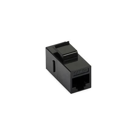 SPACER Cupla RJ45, Modulara pentru patch panel, 100bug/punga, negru, SPCP-RJ45-M