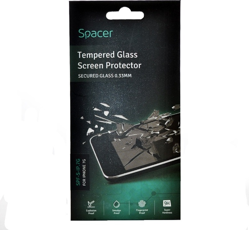SPACER Folie Sticla protectie 3D pentru Iphone 7+, Iphone 7 Plus, SPF-3D-IP.7G