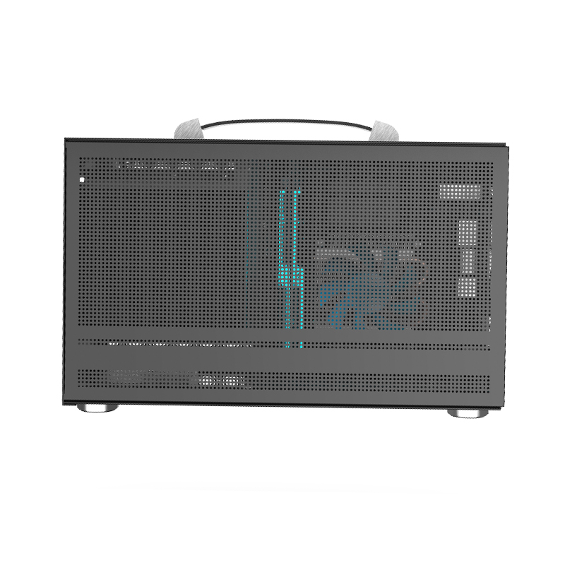 PCCOOLER CARCASA, Mini Tower, ITX, fara sursa, fereastra laterala tip MESH, gri, MINI I100G PRO MESH - imagine 2