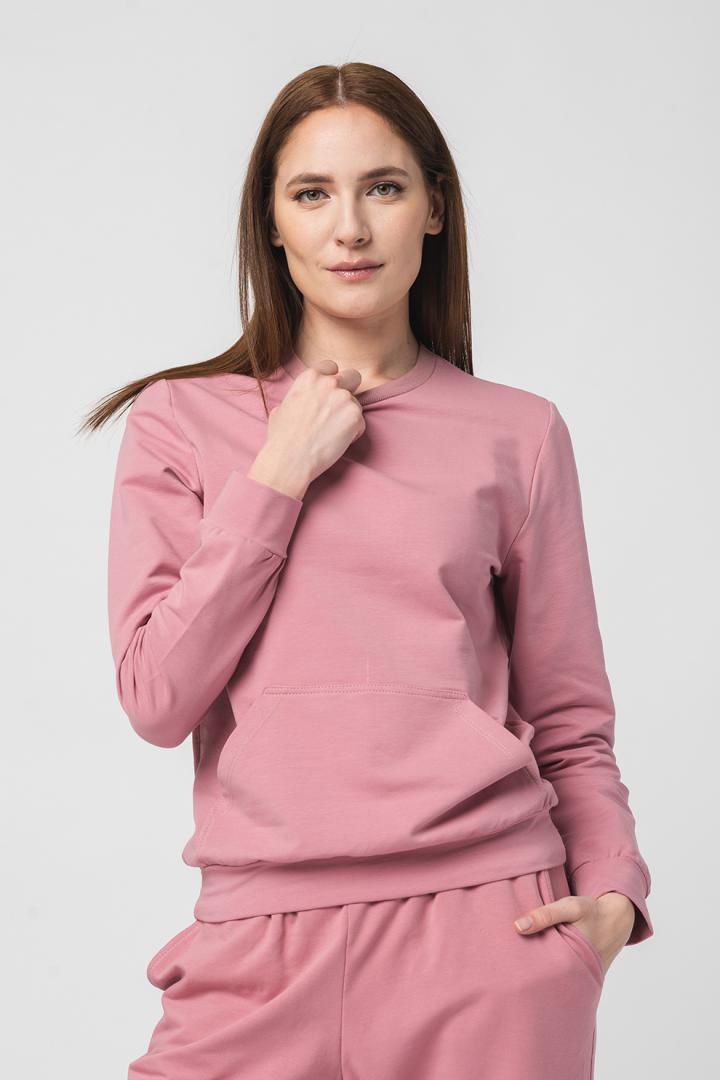 PEGAS BLUZA COTON CASUAL FEMEI PINK-L, PS2122-04-013PNK-L