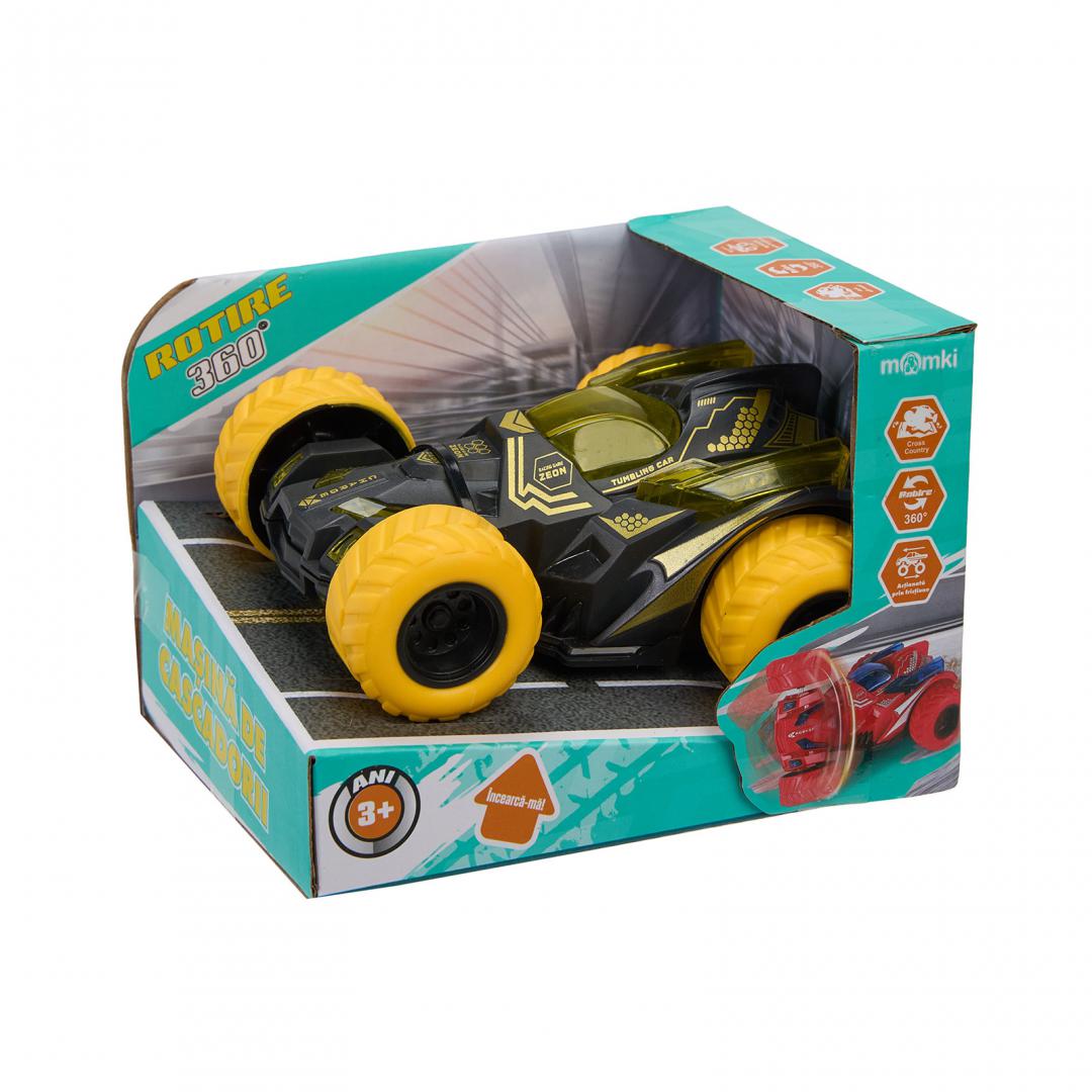 MomKi MASINA PENTRU CASCADORII, OFF-ROAD, 360 DE GRADE, MOMKI, NEGRU, MOMKI1819-32N