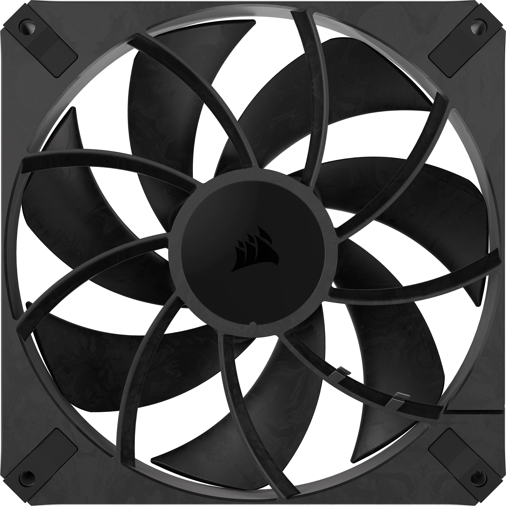 Corsair Ventilator RS140 MAX 140mm PWM, 1600 RPM, Dual Pack, Negru, CO-9050175-WW - imagine 4