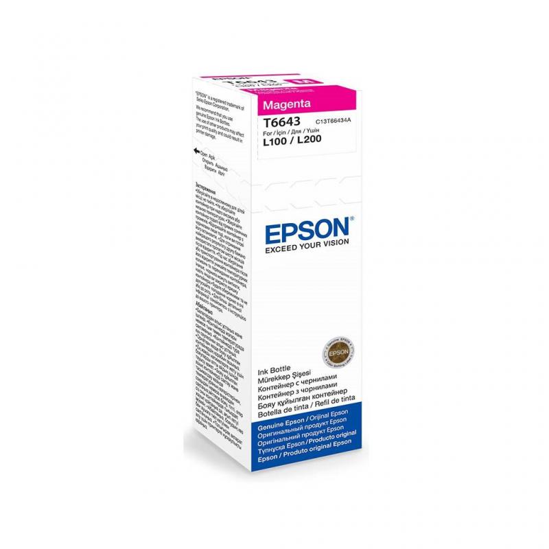 EPSON Cartus T6643, Magenta, C13T66434A