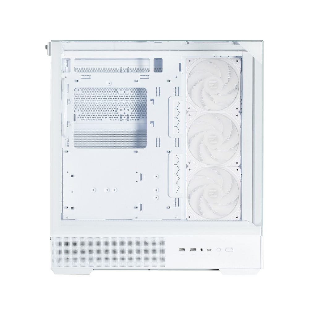 Zalman CARCASA P40 Prism Plus, middle tower, gaming, fara sursa, suporta 9xfan, P40 Prism Plus White - imagine 7