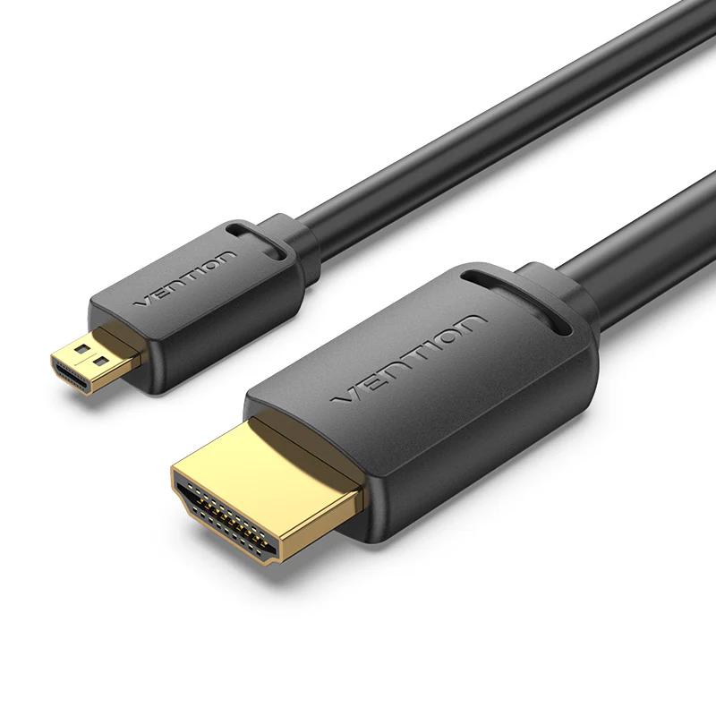 Vention Cablu video, microHDMI(T) la HDMI(T), 3m, rezolutie 4K la 60Hz, negru, AGIBI