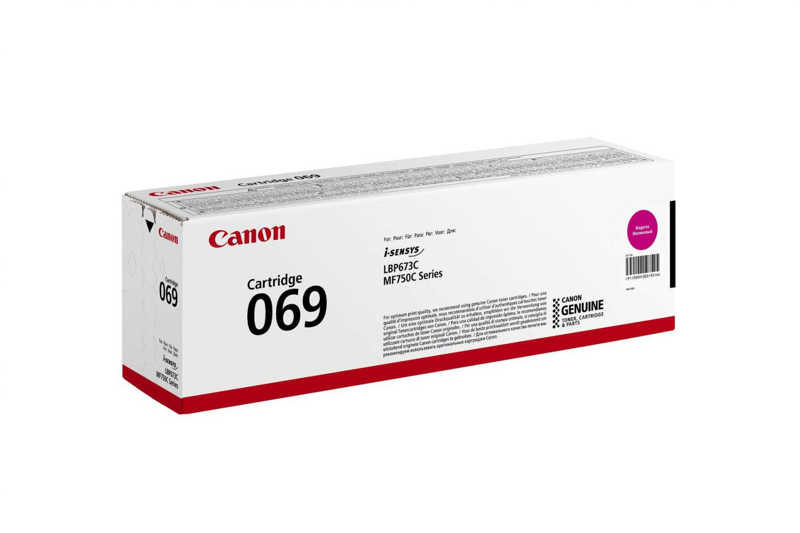 Canon Toner Original Magenta, CRG-069M pentru LBP 673|MF 752|MF 754, 1.9K, 5092C002AA