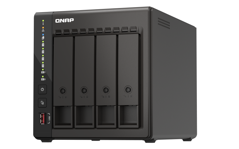 Qnap NAS 453E 4BAY 2.6GHZ TWR SATA, TS-453E-8G