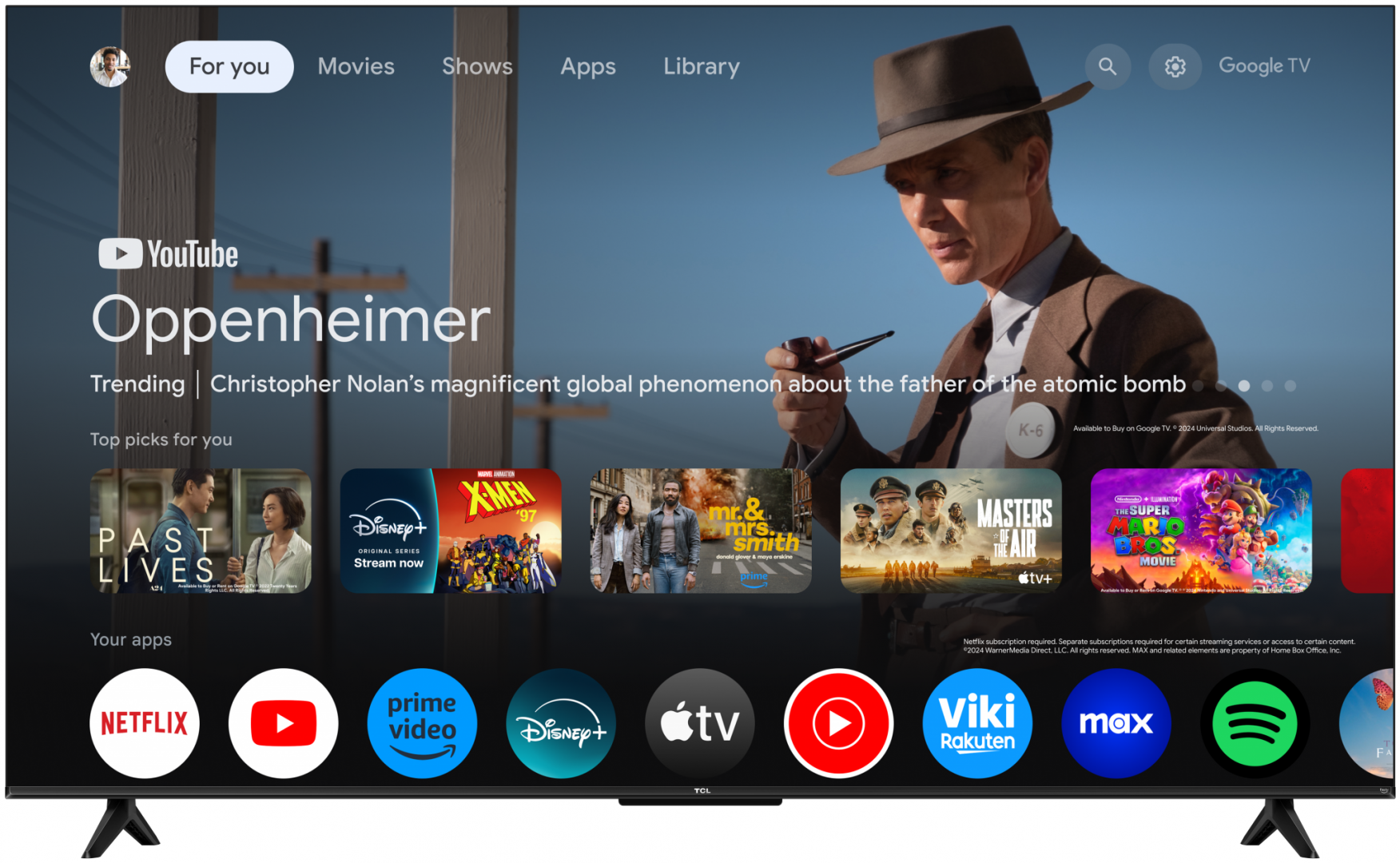 TCL Televizor QLED, 138 cm, Smart Google TV, 4K, 55T69C - imagine 3