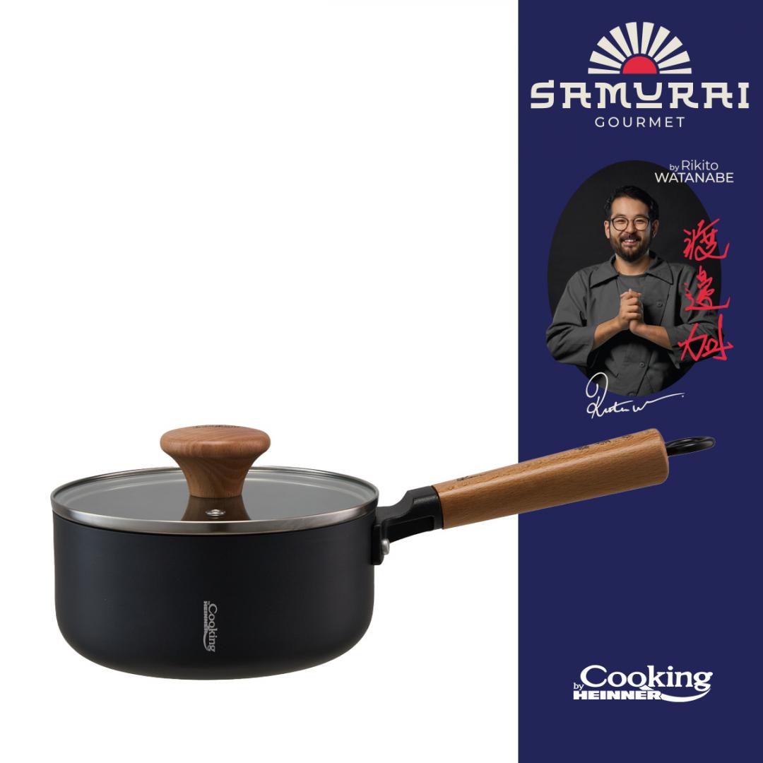 HEINNER CASEROLA ALUMINIU + CAPAC 16X7.5CM, 1.4L, RIKITO WATANABE, SAMURAI GOURMET, HR-SNT-C16