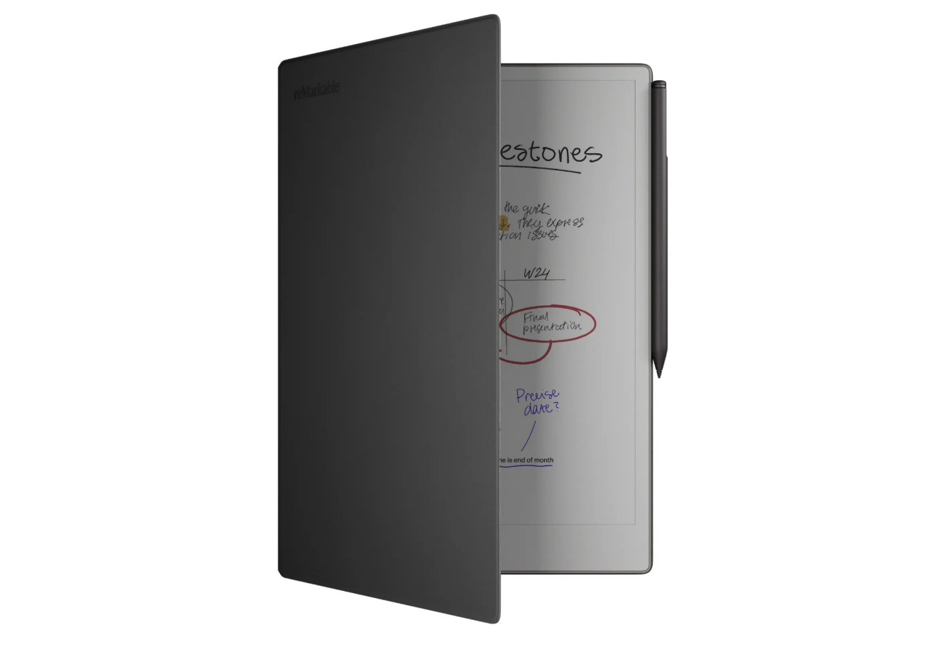 REMARKABLE Paper Pro with MarkerPlus and BookFolio Pro Leather Black, RM83C-1005NW