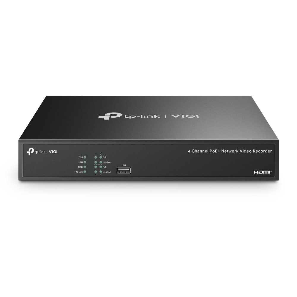 Tp-Link KIT VIGI 4MP Full-Color Turret IPC & 4 Channel PoE+ NVR KIT + 2TB HDD, VIGI NK4P-T4425-2T - imagine 2