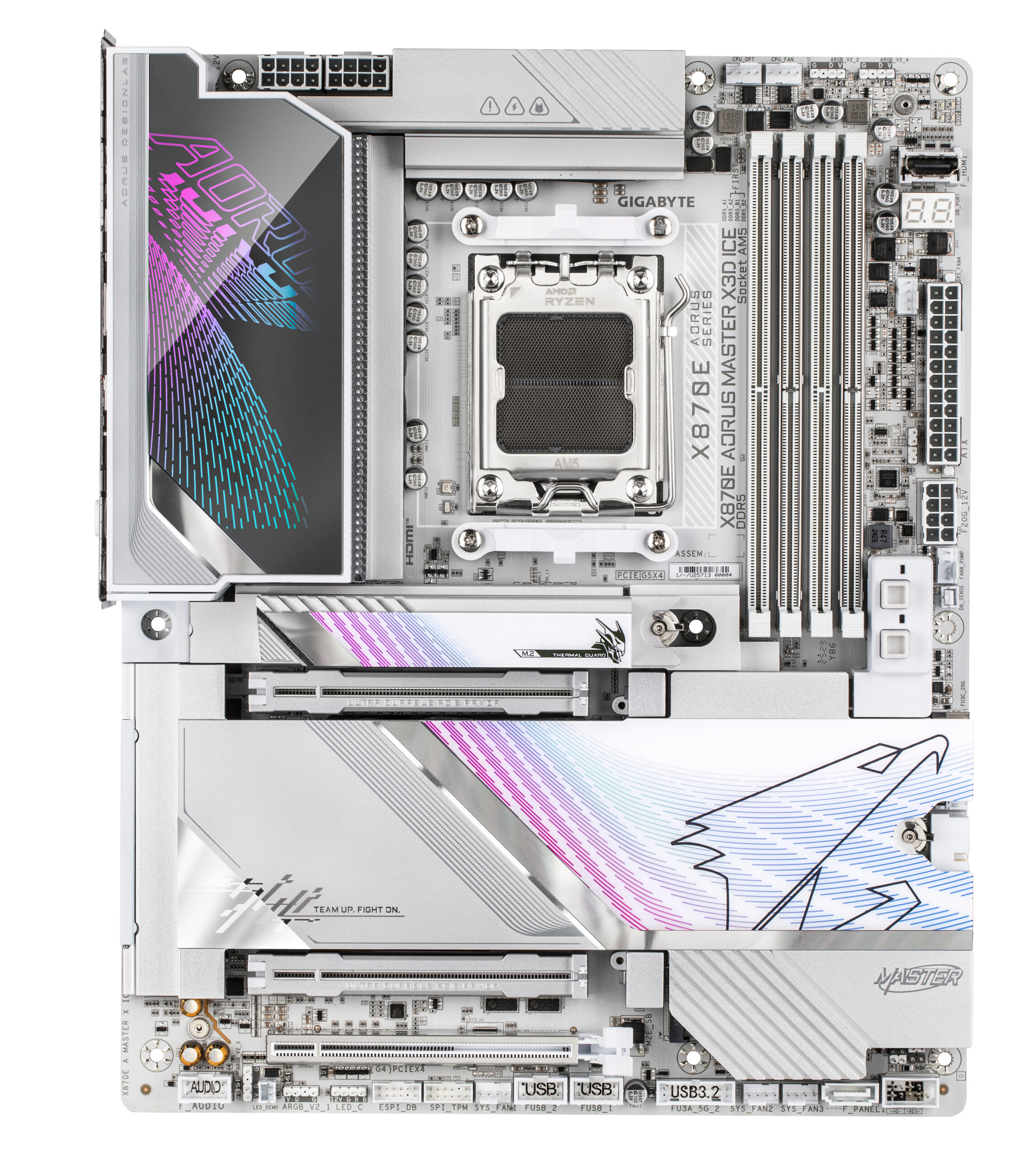 Gigabyte X870E AORUS MASTER X3D ICE, X870E A MASTER X ICE - imagine 2