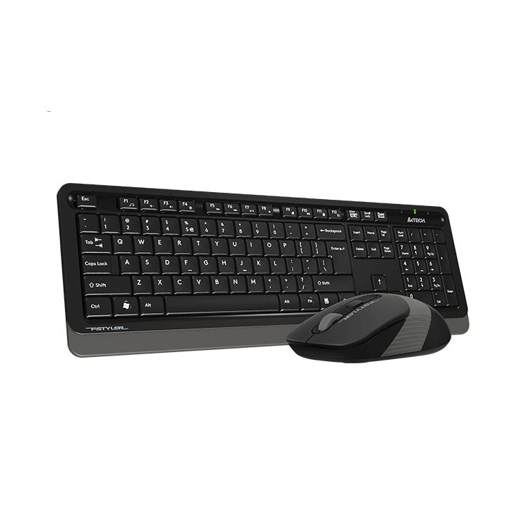 A4Tech Kit TASTATURA si Mouse, Fstyler FG10+FGK10, wireless, 104 taste format standard, FG1010 Grey - imagine 2