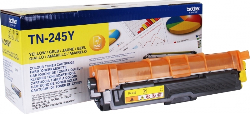 BROTHER Toner Original Yellow pentru HL-3140|3170|DCP-9015|9020| MFC-|9140|9340, 2K, TN245Y