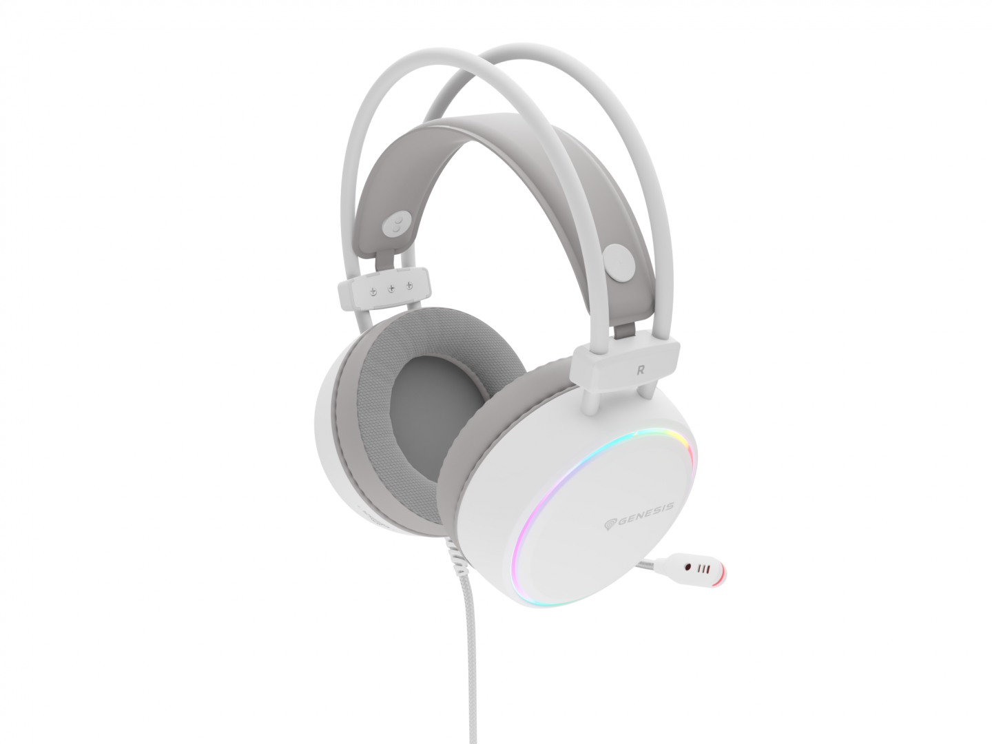 GENESIS Casti Gaming Head-band, Wired, Alb, NSG-2308