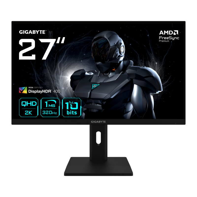 GIGABYTE Monitor Gaming, 27", 2560 x 1440 pixeli, Black, G27Q3