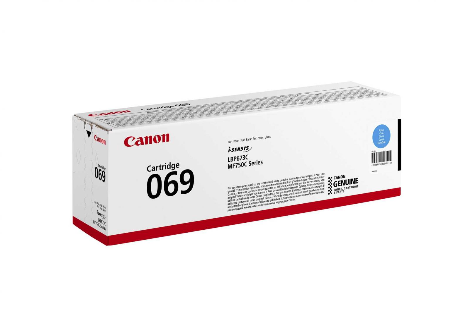 Canon Toner Original Cyan, CRG-069C pentru LBP 673|MF 752|MF 754, 1.9K, 5093C002AA