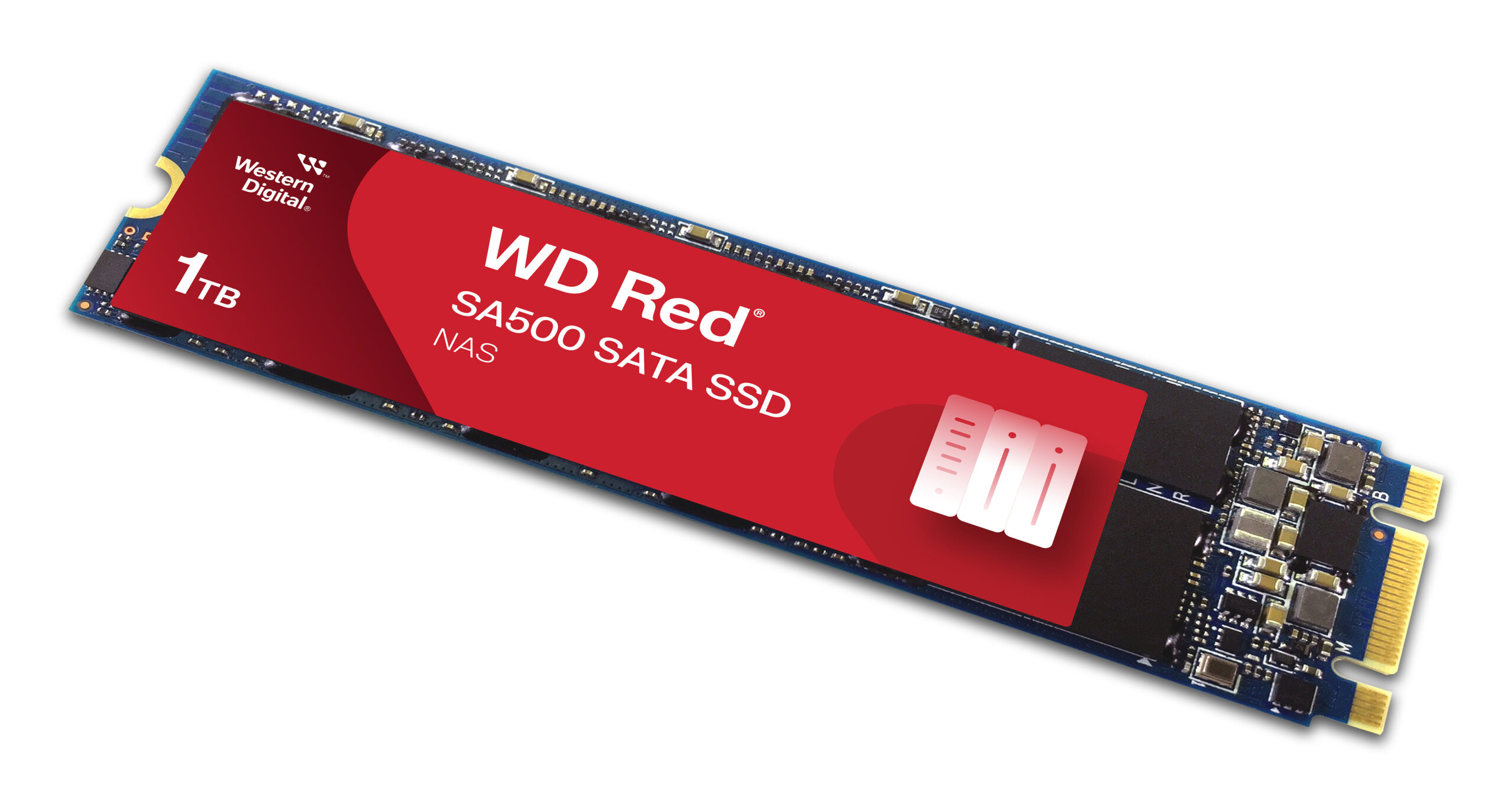 WD Red SSD SA500 NAS 1TB SATA III 6Gb/s M.2 2280, WDS100T1R0B-68A4Z0 - imagine 3