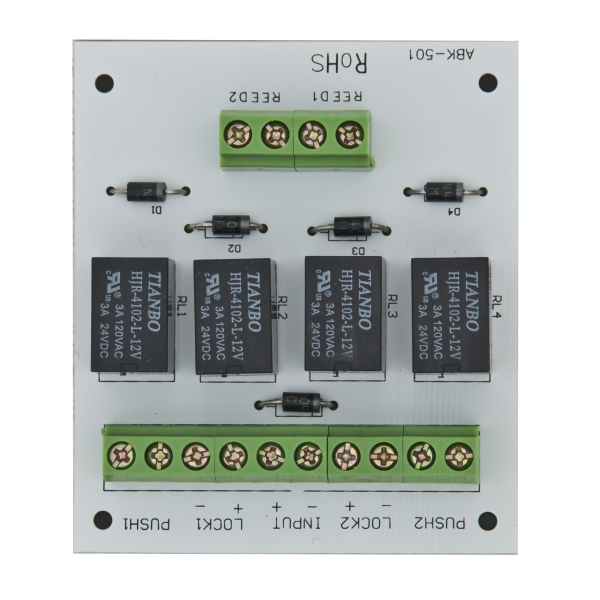 OTHER Modul electronic pentru doua usi cu incuietori tip fail-safe cu monitorizare sau, PCB-501
