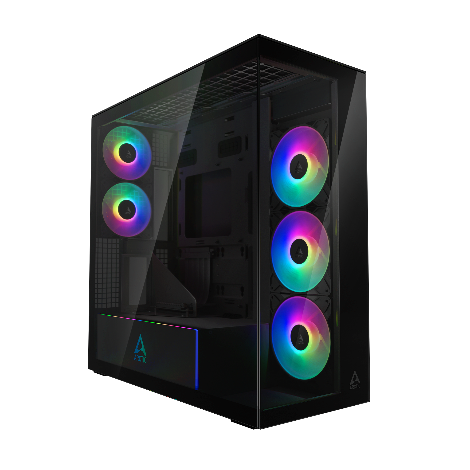 Arctic CARCASA Xtender Mirror BK VG, mid tower, max 8xfan, 3xP14 ProR ARGB si 2xP12Pro, ACPCC00019A