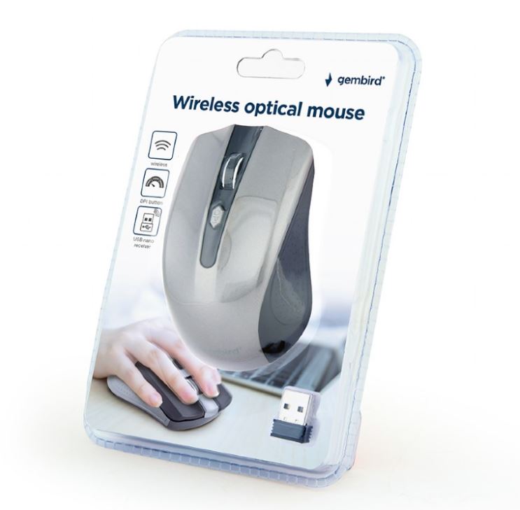 Gembird MOUSE, MUSW-4B-04-BG - imagine 2