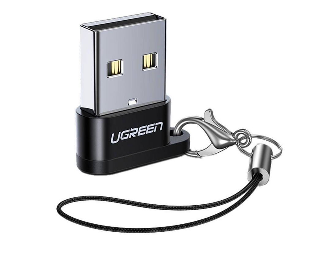 UGreen ADAPTOR, "US280", USB Type-C(M) la USB 2.0(T), incarcare max 3A, negru, 50568