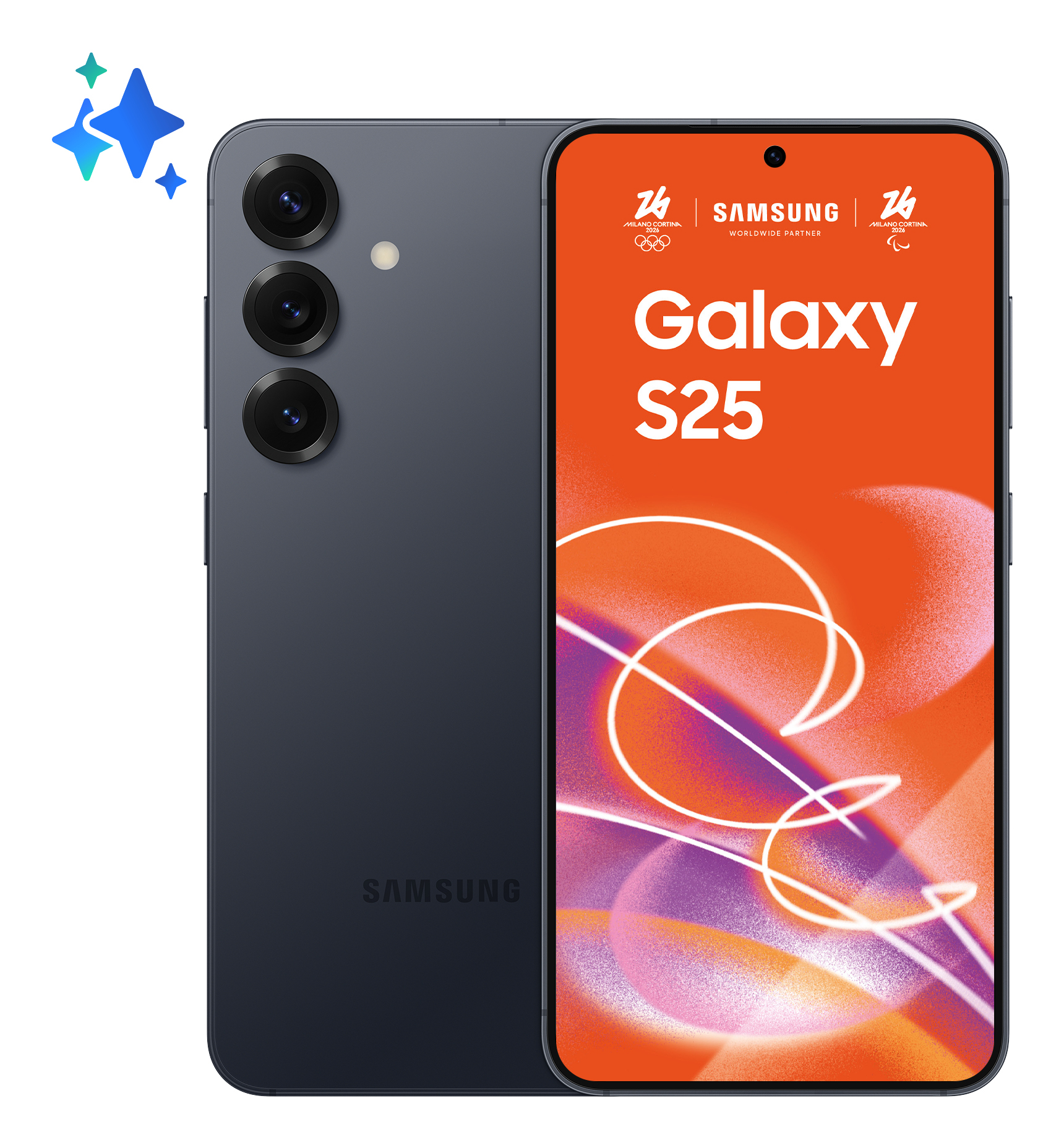 Samsung Smartphone Galaxy S25 128GB 12GB RAM 5G Dual SIM Blue Black, SM-S931BZKDEUE