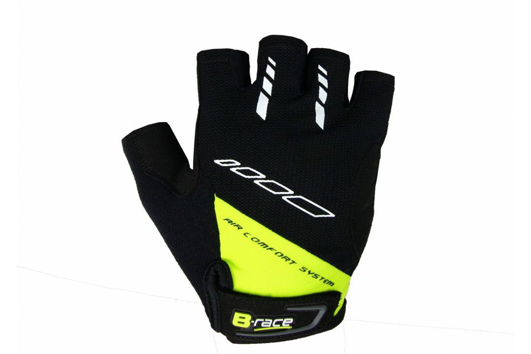 PEGAS MANUSI B-RACE CU GEL NEGRU/LIME, L, IVG052