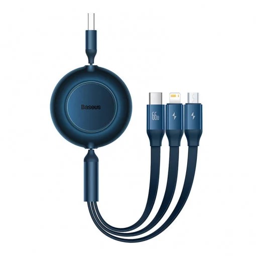 Baseus CABLU alimentare si date Bright Mirror One- for-three Retractable, pt, CAMJ010103