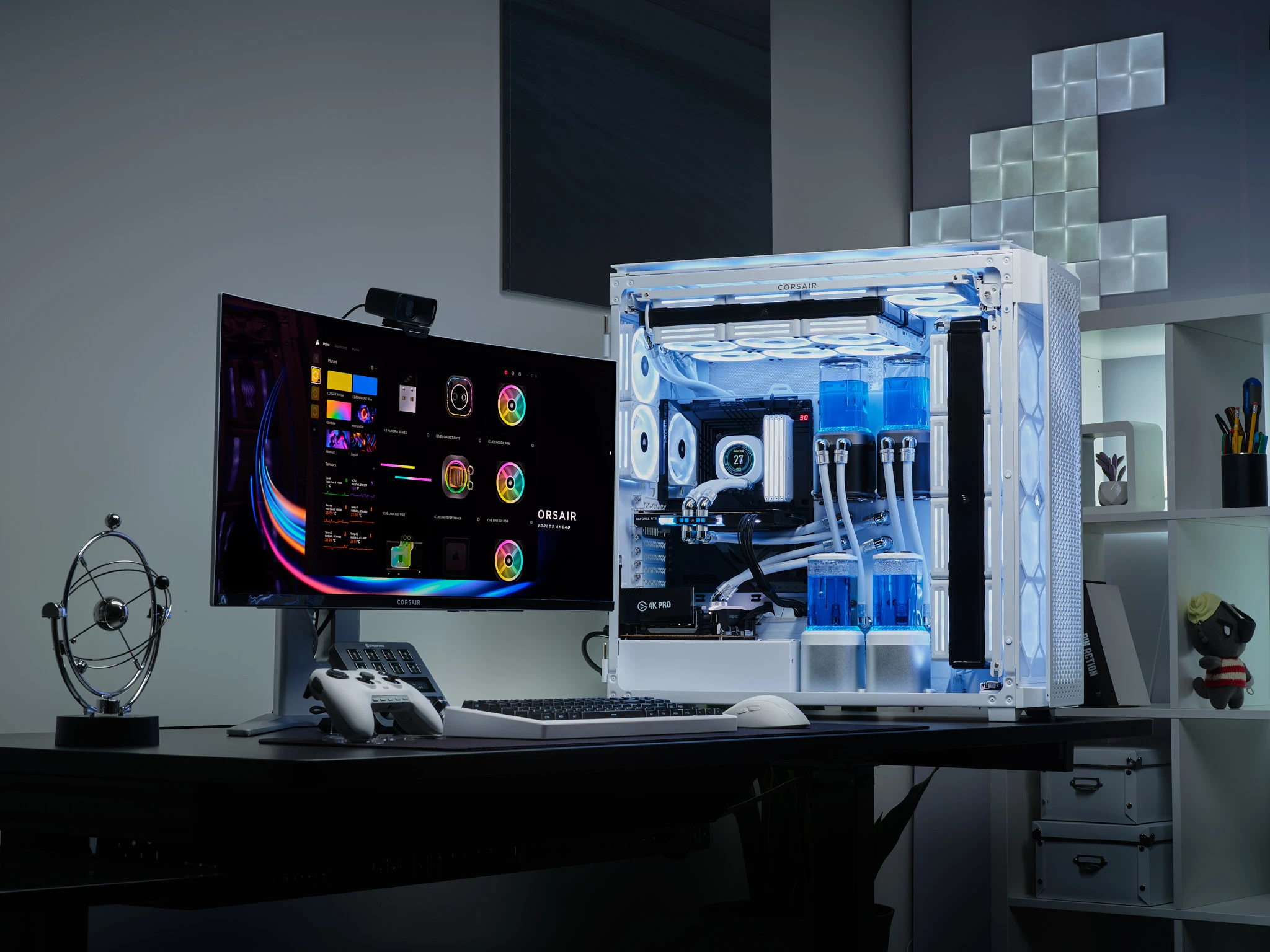 Corsair CR Case 9000D RGB AIR SUPER FT WHITE, CC-9011274-WW - imagine 6