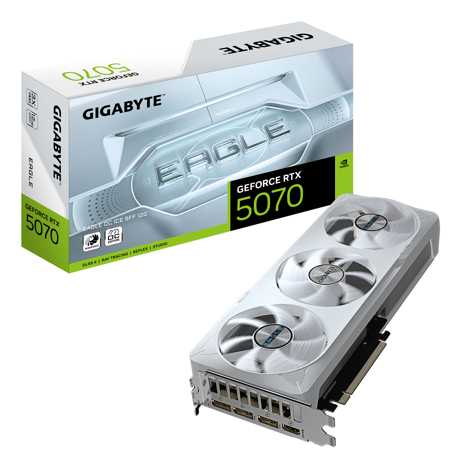 Gigabyte VGA GB RTX 5070 EAGLE OC ICE SFF 12GB", GV-N5070EAGLEOC ICE-12GD