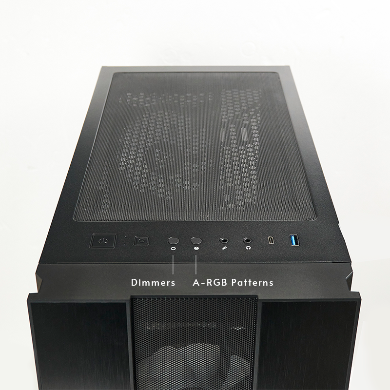 CHIEFTEC CARCASA HUNTER 2, Middle Tower,ATX fara sursa, sticla securizata,4xfan ARGB,USB, GS-02B-OP - imagine 8