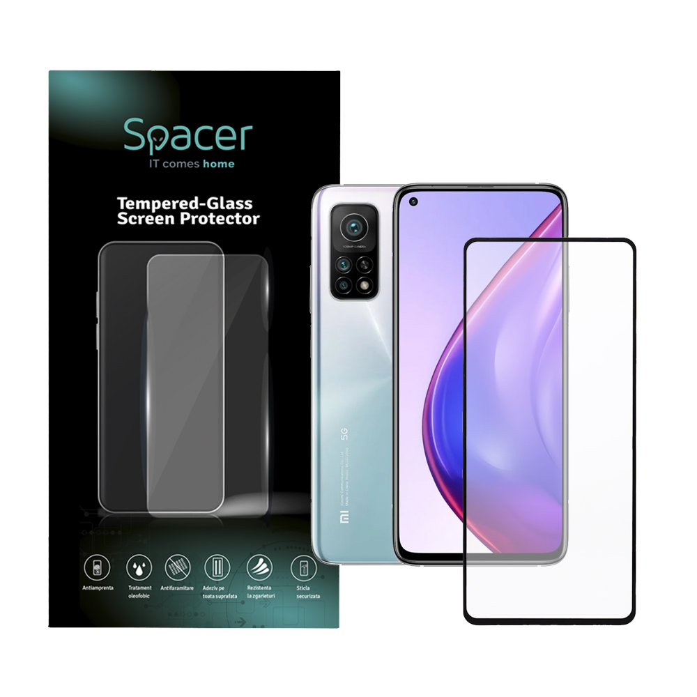 SPACER FOLIE STICLA pentru Xiaomi Mi 10T Pro 5G, grosime 0.3mm, acoperire, SPPG-XI-MI-10TP5G-TG