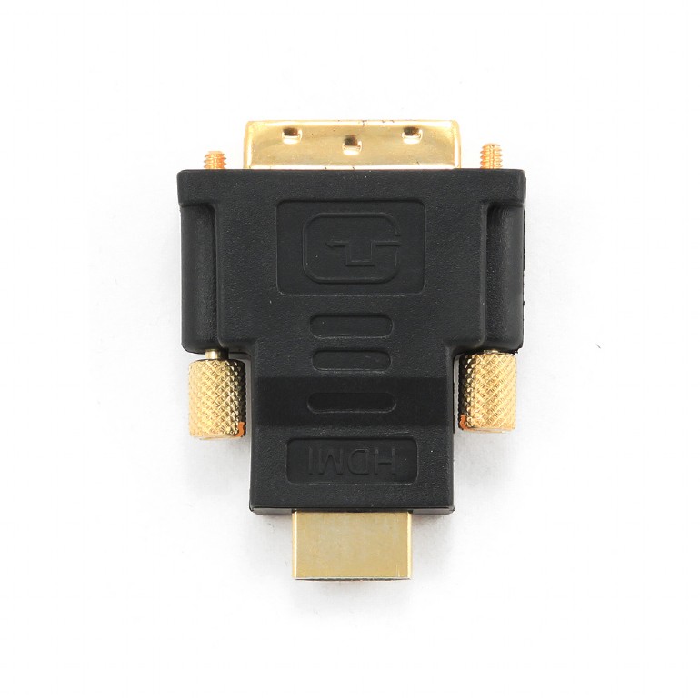 Gembird ADAPTOR video, HDMI (T) la DVI-D SL (T), conectori auriti, black, A-HDMI-DVI-1 - imagine 3