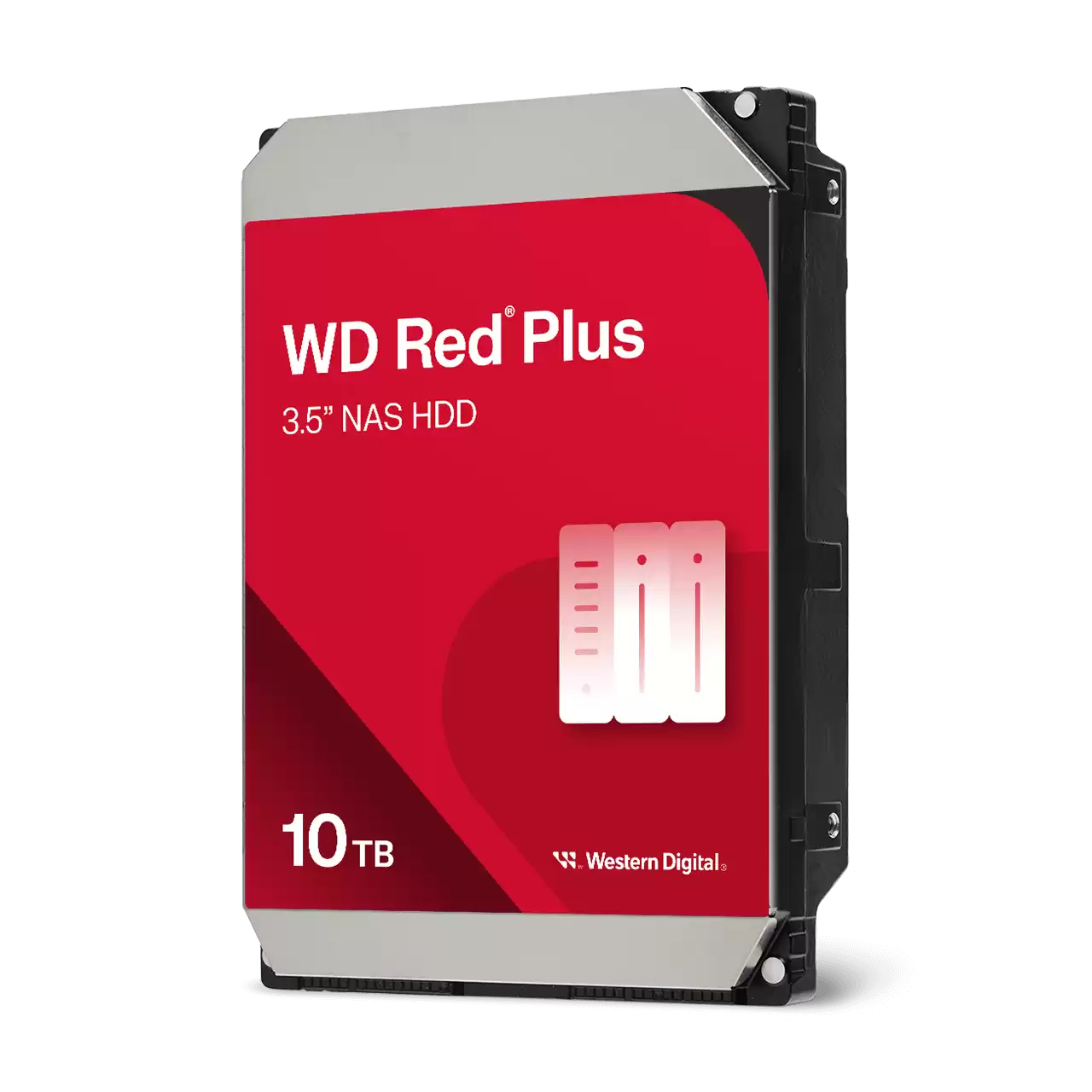 WD HDD NAS Red Plus 10TB CMR, 3.5, 512MB, 7200 RPM, SATA, TBW: 180, WD100EFGX