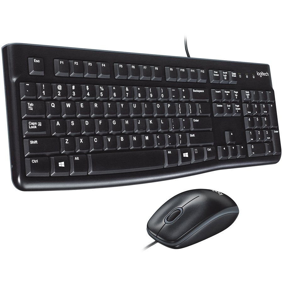 Logitech MK120 corded Desktop black USB - NSEA (US), 920-002562