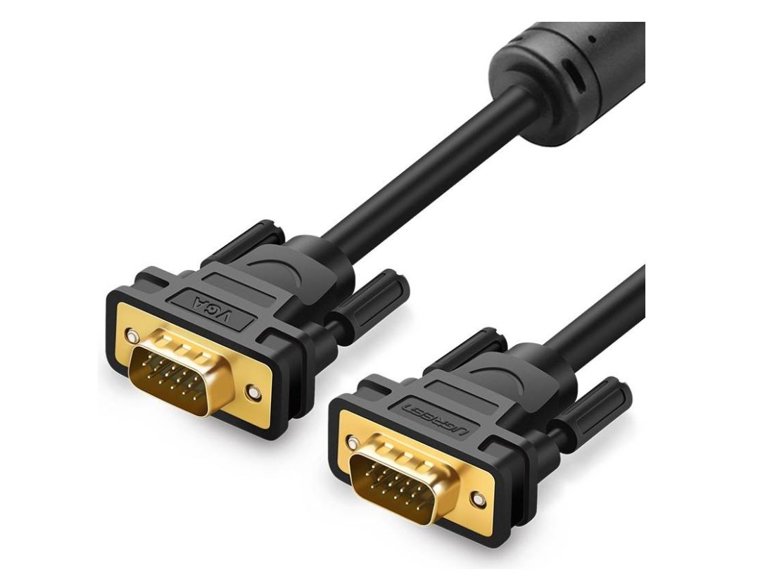 UGreen CABLU video, „VG101” VGA (T) la VGA (T), 2m, ecranat, negru, 11646