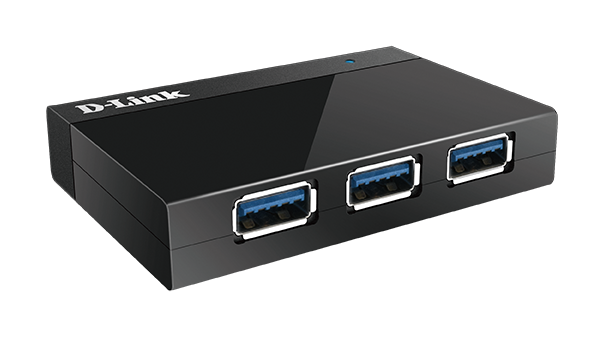 D-Link HUB extern, porturi USB: USB 3.0 x 4, conectare prin USB 3.0, alimentare retea 220, DUB-1340 - imagine 2