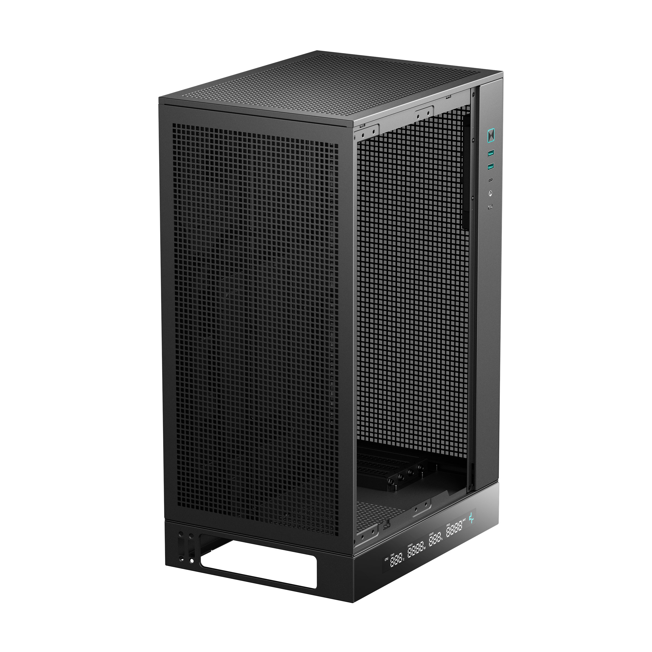 Deepcool CARCASA CH270 DIGITAL, mini tower, gaming, fara sursa, suporta 6xfan, R-CH270-BKNDM0-G-1 - imagine 7